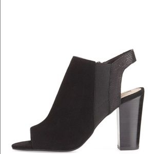 Tahari Mercy Suede Open-Toe Bootie